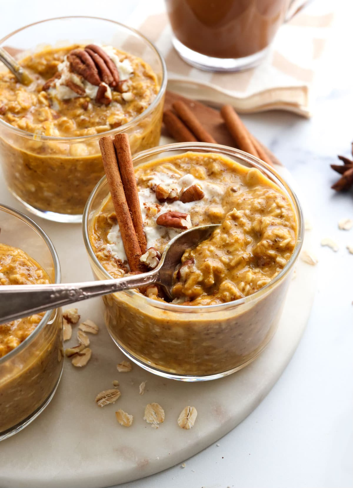Pumpkin Spice Latte Overnight Oats
