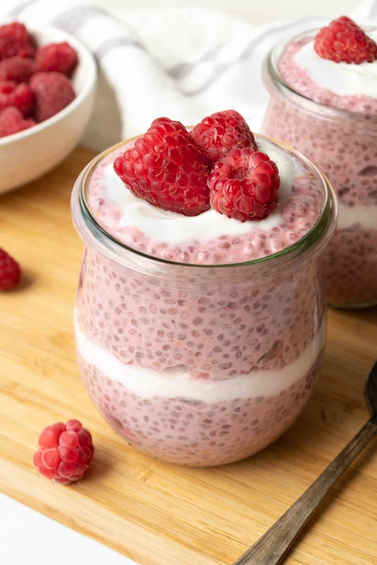Raspberry Vanilla Chia Pudding