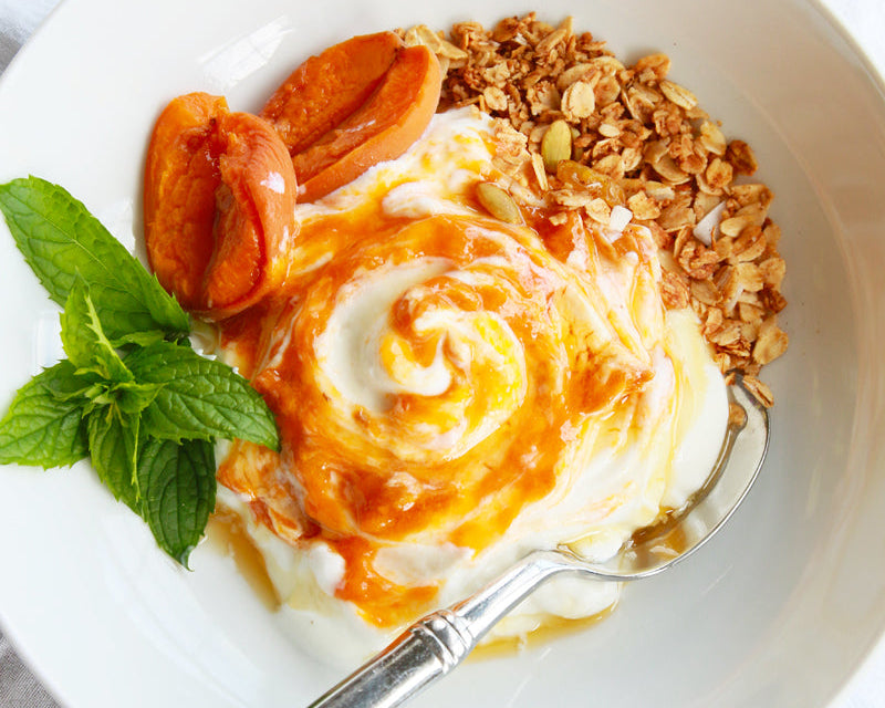Greek Yogurt with Apricot Jam 