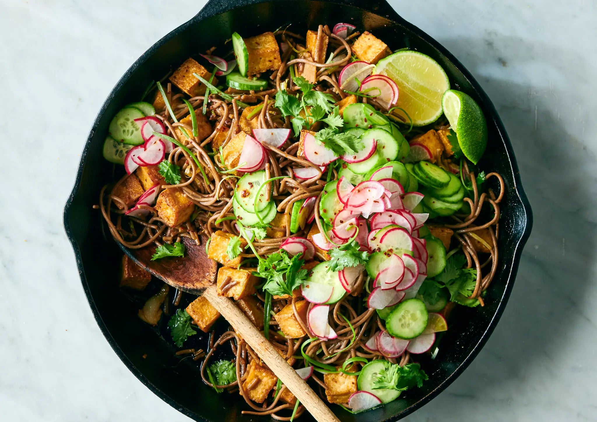 Green Goddess Tofu & Soba Noodles