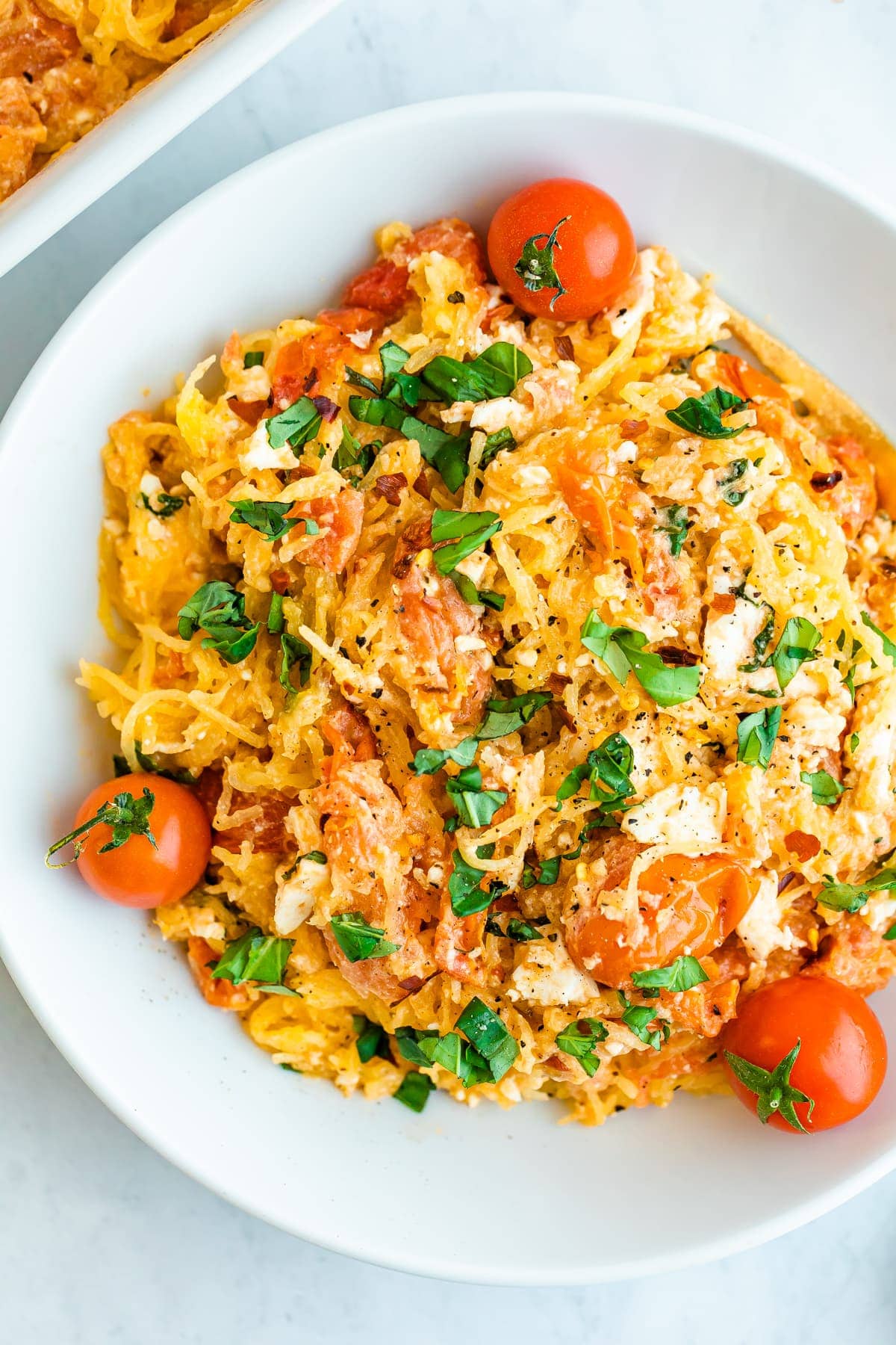 Baked Feta Spaghetti Squash