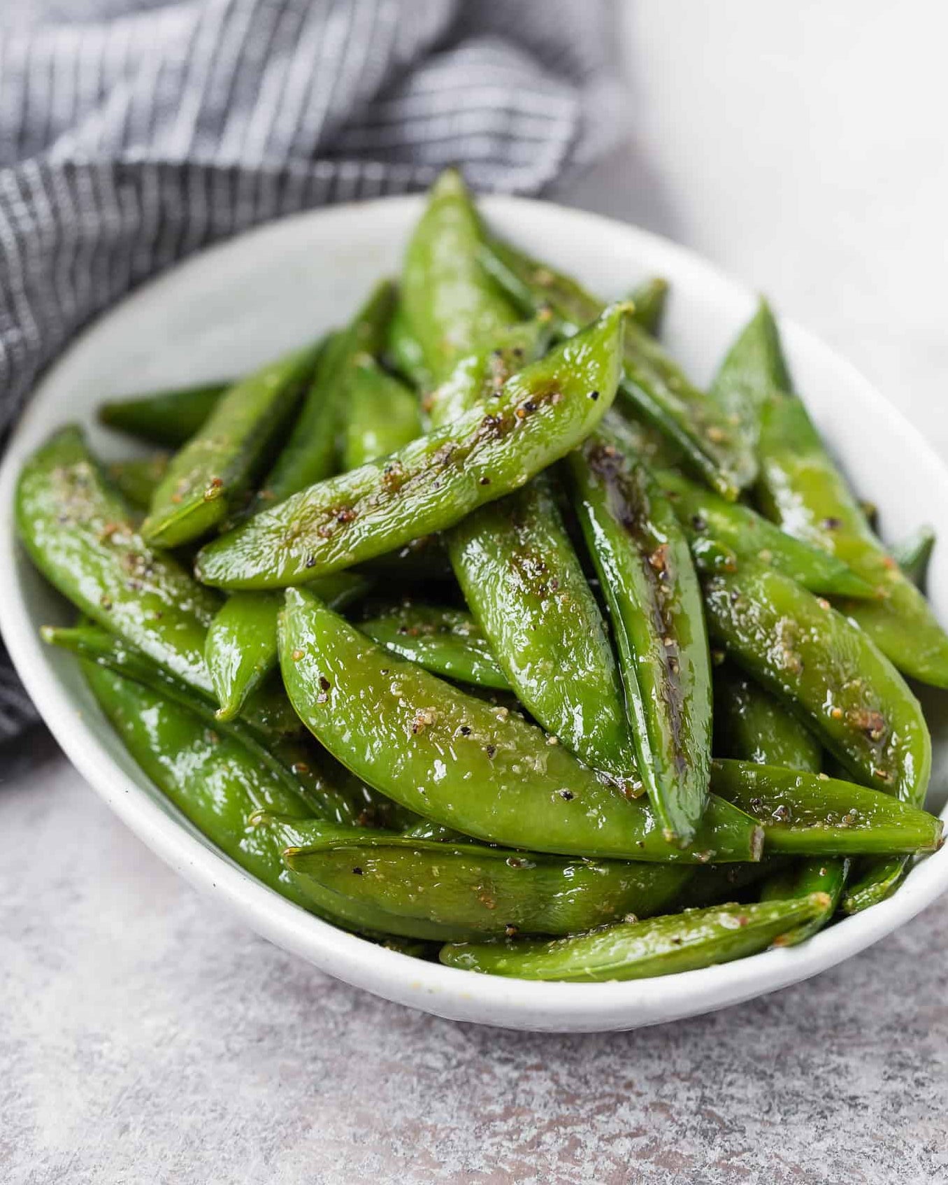 Grilled Snap Peas