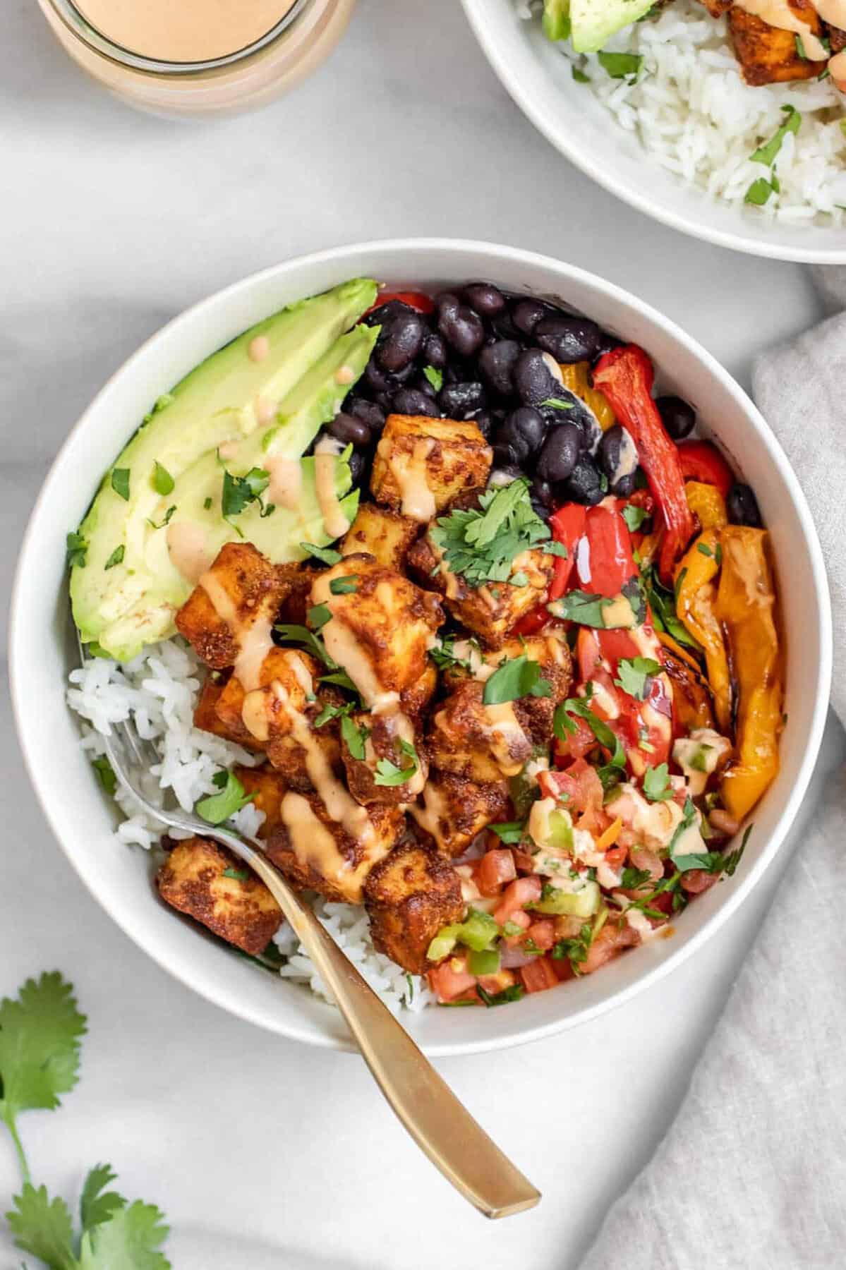 Cilantro Lime Grilled Tofu Bowl