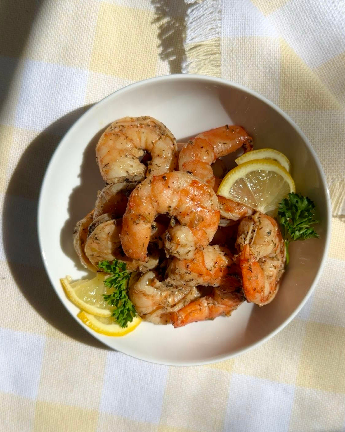 Greek Garlic & Lemon Shrimp